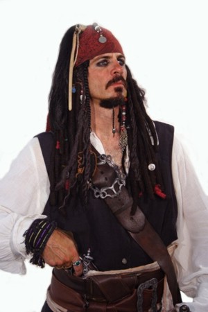 Jack Sparrow in San Fresno and pirate entertainer