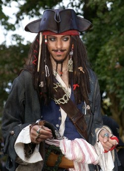 Jack Sparrow impersonator for hire in New York, New York and Long Island New York